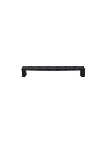 Quilted Cabinet Pull 6 5/16 inch Center-to-Center in Flat Black.